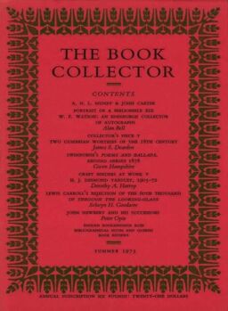 The Book Collector – Summer 1975