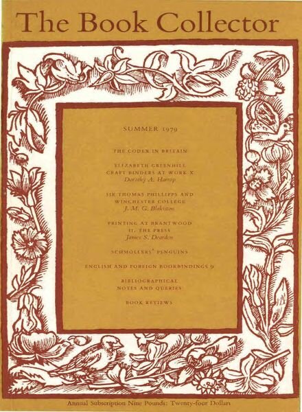 The Book Collector – Summer 1979 Cover