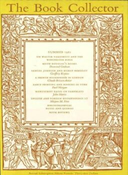 The Book Collector – Summer 1981