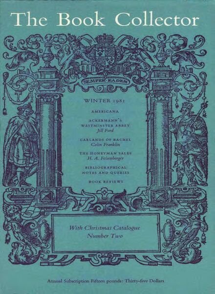 The Book Collector – Winter 1981 Cover
