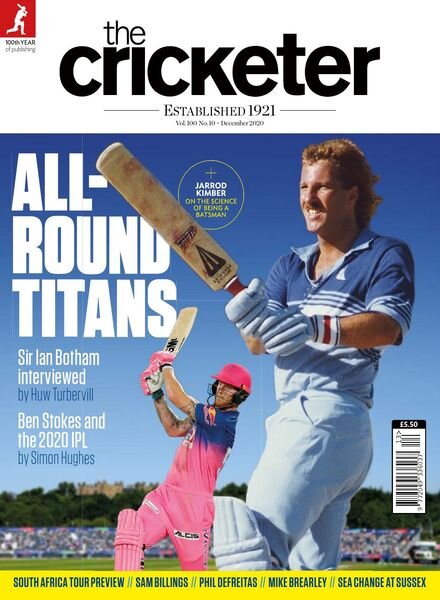 The Cricketer Magazine – December 2020 Cover