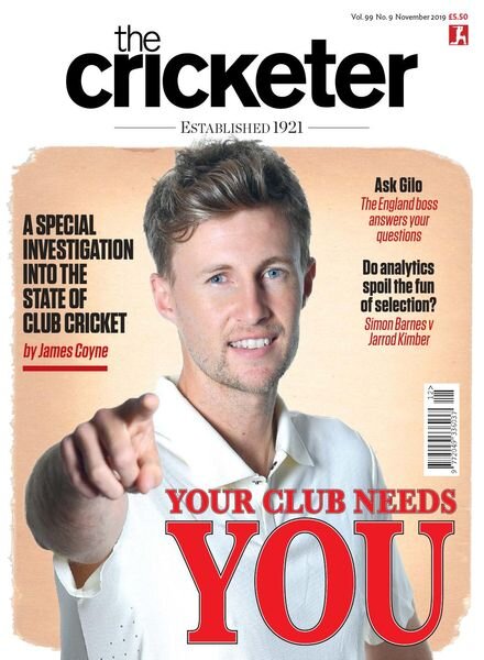 The Cricketer Magazine – November 2019 Cover