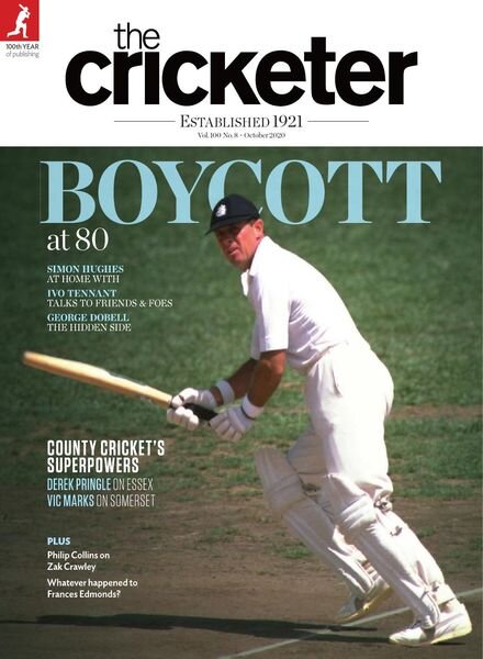 The Cricketer Magazine – October 2020 Cover