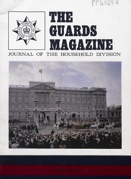 The Guards Magazine – Winter 1972 Cover