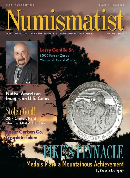 The Numismatist – August 2006 Cover