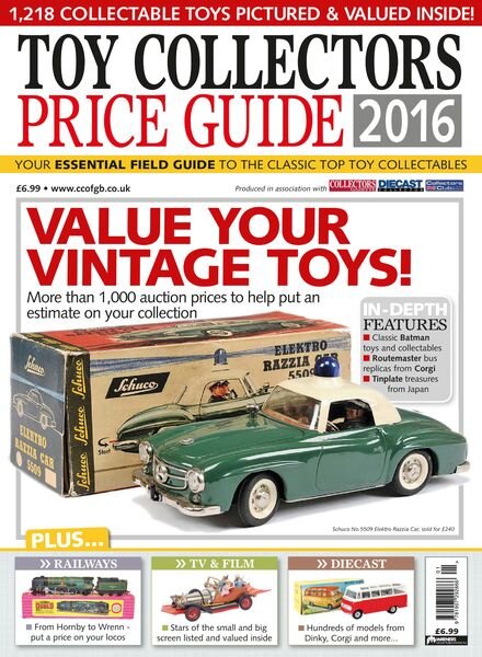 Toy Collectors Price Guide – 2016 Cover