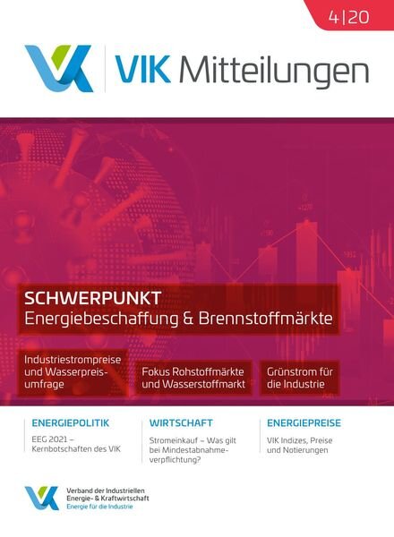VIK-Mitteilung – November 2020 Cover