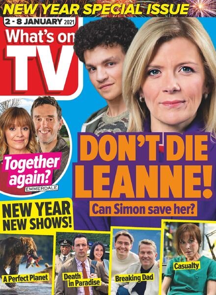 What’s on TV – 02 January 2021 Cover