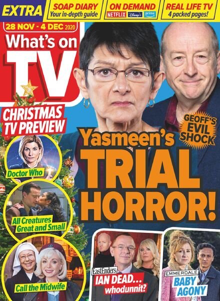 What’s on TV – 28 November 2020 Cover