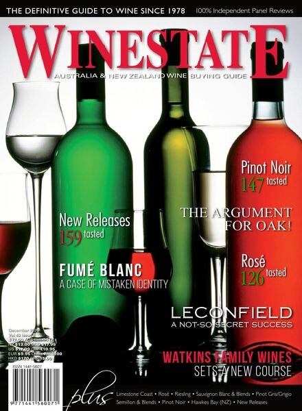 Winestate Magazine – December 2020 Cover