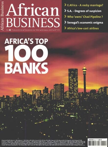 African Business English Edition – October 2003 Cover