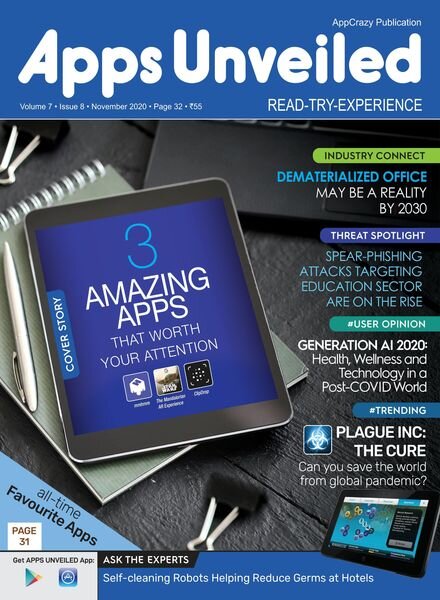 Apps Unveiled – December 2020 Cover