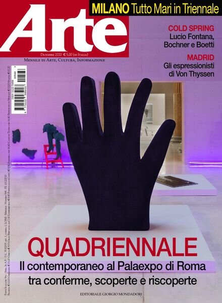 Arte – Dicembre 2020 Cover