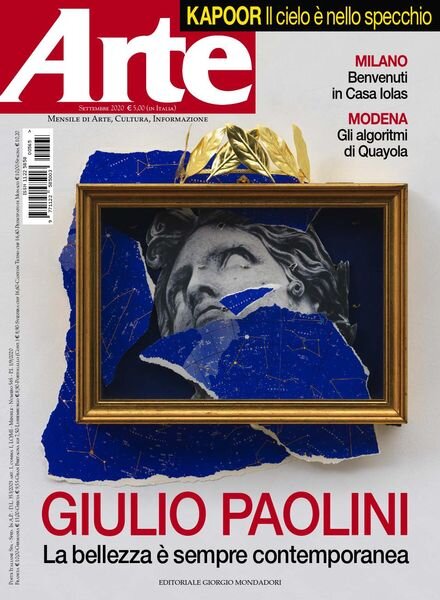 Arte – Settembre 2020 Cover