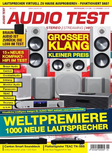 Audio Test – Nr.1 2021 Cover