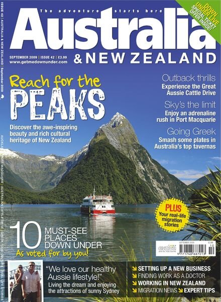 Australia & New Zealand – September 2009 Cover