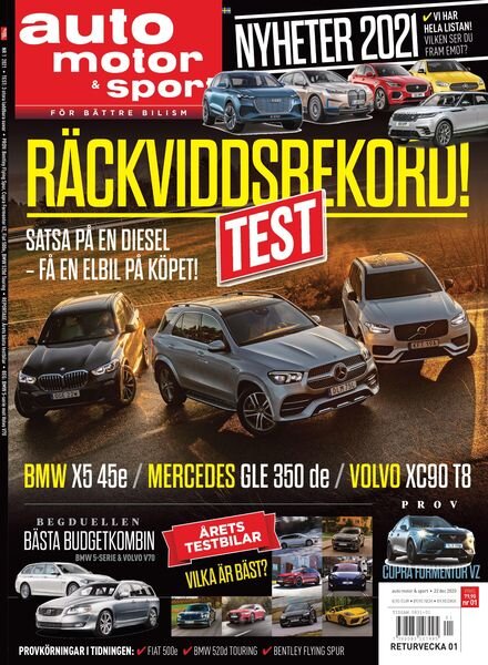 Auto Motor & Sport – 22 december 2020 Cover