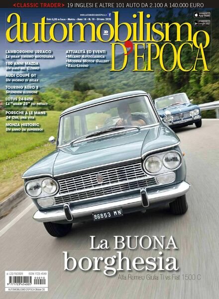 Automobilismo d’Epoca – Ottobre 2020 Cover
