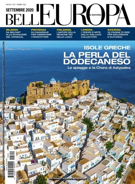 Bell’Europa – Settembre 2020 Cover