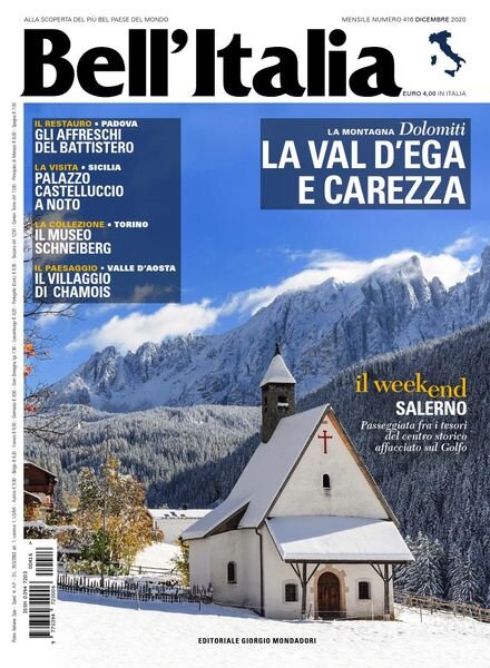 Bell’Italia – Dicembre 2020 Cover