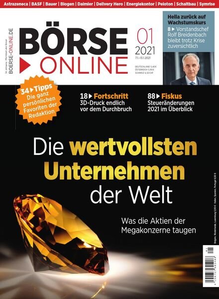 BOrse Online Magazin – 07 Januar 2021 Cover