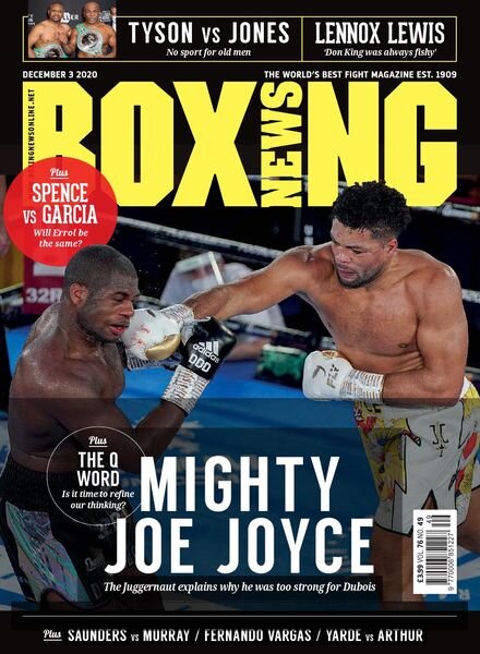 Boxing News – 3 December 2020 Cover