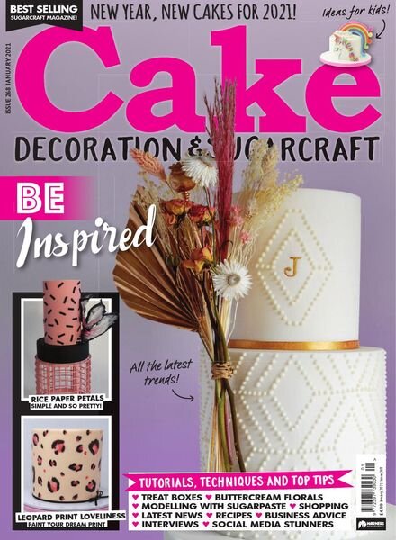 Cake Decoration & Sugarcraft – Issue 268 – January 2021 Cover