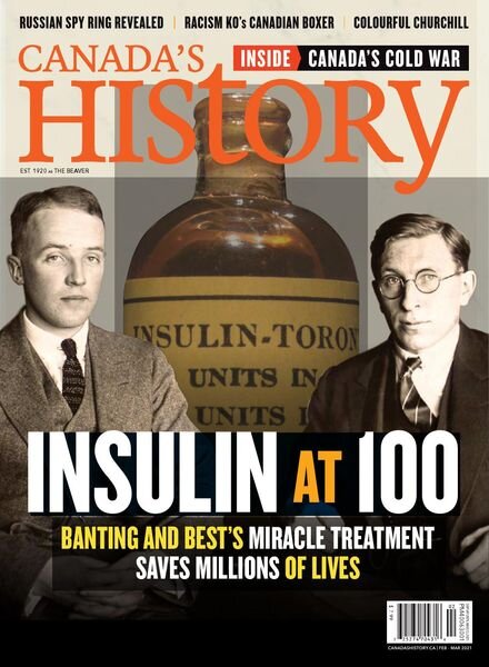 Canada’s History – February-March 2021 Cover