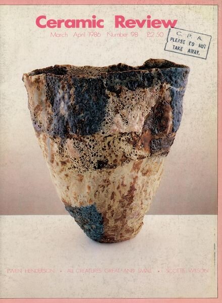 Ceramic Review – March – April 1986 Cover