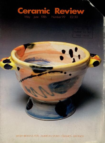 Ceramic Review – May – June 1986 Cover
