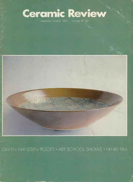 Ceramic Review – Sepember – October 1984 Cover