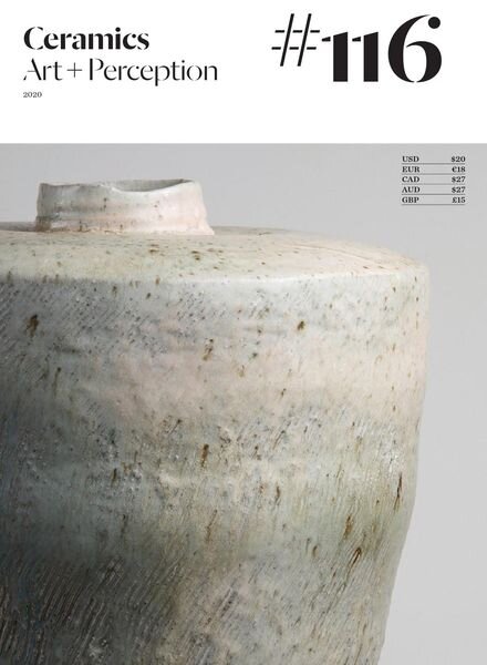 Ceramics Art and Perception – December 2020 Cover