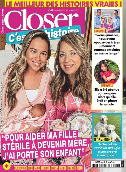 Closer C’est leur histoire – decembre-janvier 2020 Cover