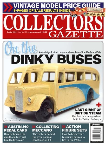 Collectors Gazette – October 2020 Cover