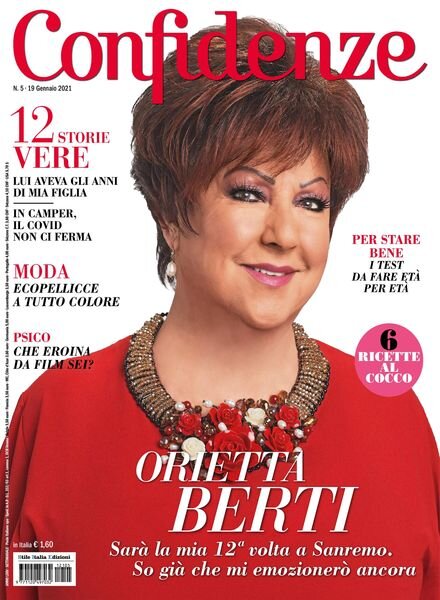 Confidenze – 19 gennaio 2021 Cover