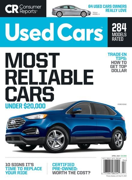 Consumer Reports Cars & Technology Guides – 05 January 2021 Cover