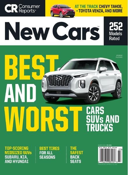 Consumer Reports New Cars – March 2021 Cover
