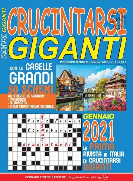 Crucintarsi Giganti – gennaio 2021 Cover