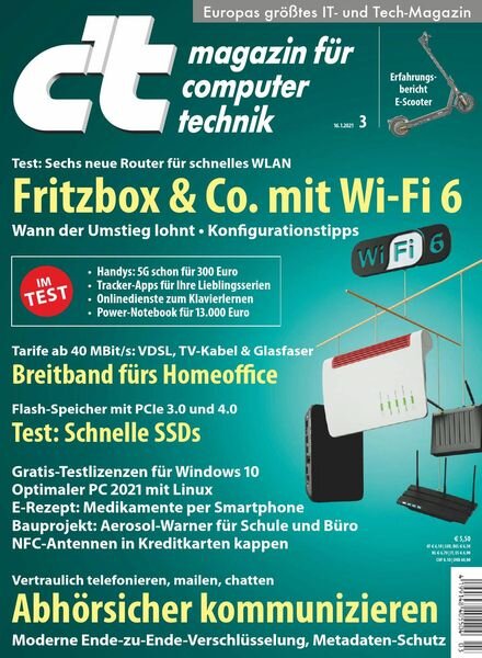 c’t Magazin – 16 Januar 2021 Cover