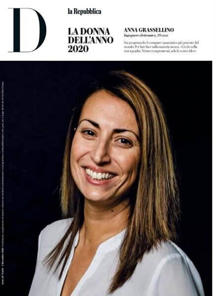 D la Repubblica – 12 Dicembre 2020 Cover