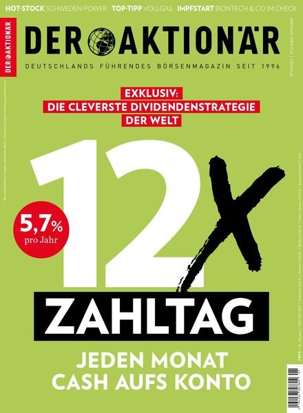 Der Aktionar – 30 Dezember 2020 Cover