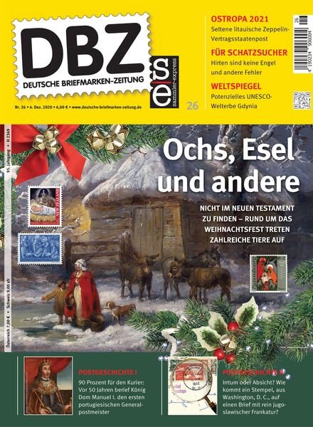 Deutsche Briefmarken-Zeitung – 04 Dezember 2020 Cover