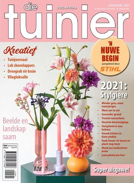 Die Tuinier Tydskrif – Januarie 2021 Cover