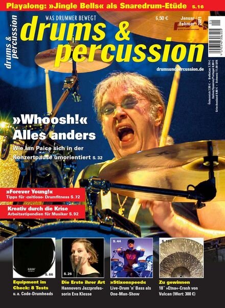 Drums & Percussion – Januar-Februar 2021 Cover