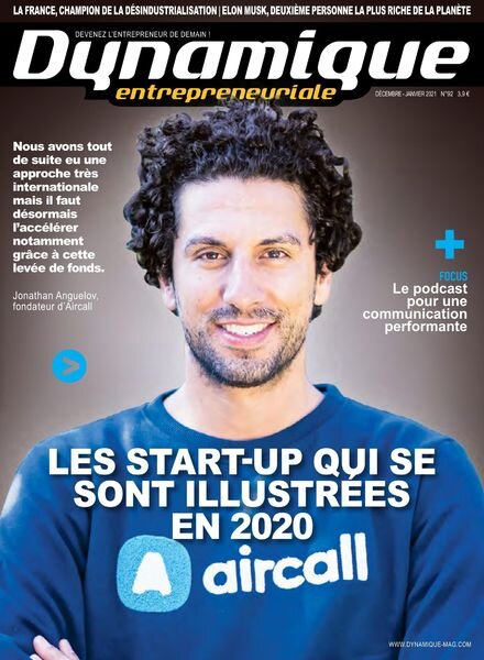 Dynamique Entrepreneuriale – Decembre 2020 – Janvier 2021 Cover