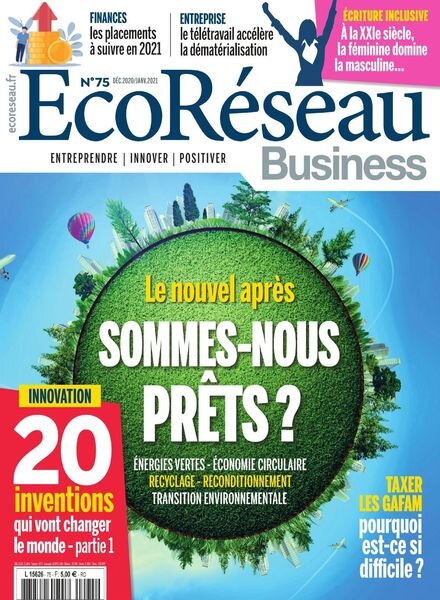 EcoReseau Business – Decembre 2020 – Janvier 2021 Cover