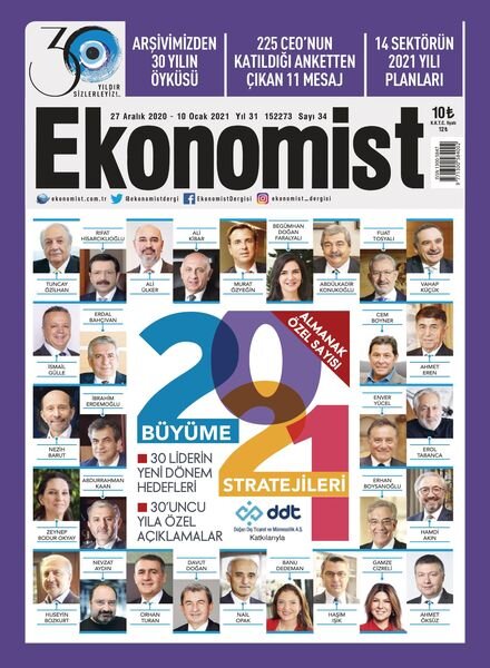 Ekonomist – 26 Aralik 2020 Cover