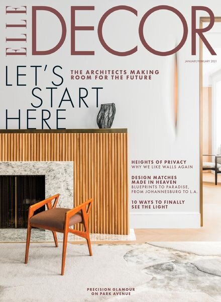 Elle Decor USA – January 2021 Cover