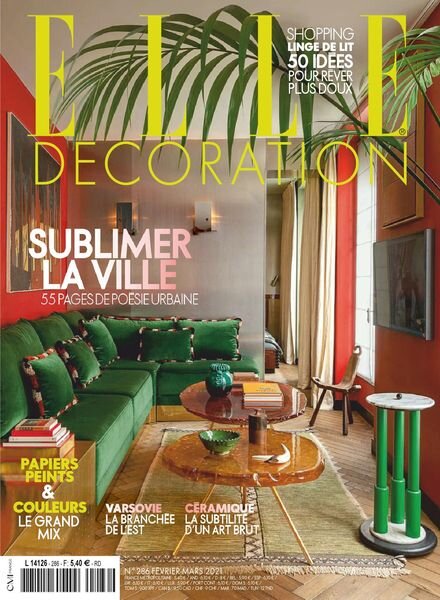 Elle Decoration France – fevrier 2021 Cover