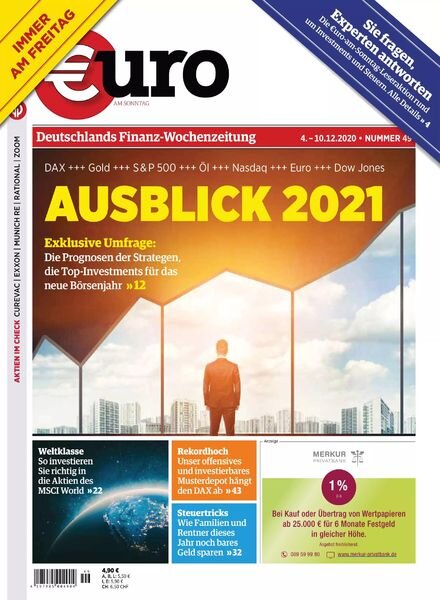 Euro am Sonntag – 10 Dezember 2020 Cover